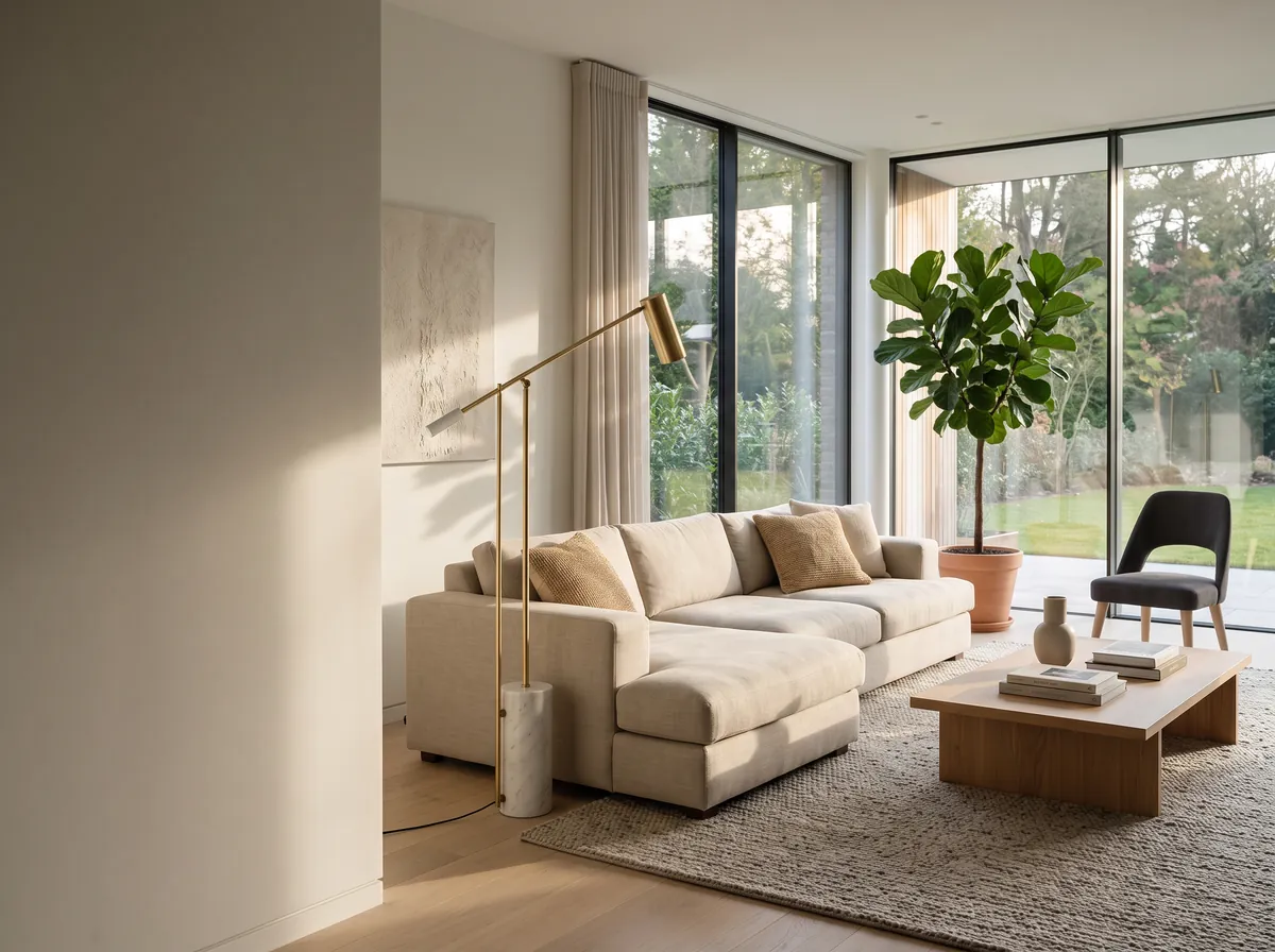 Marlow sandalye, salon ortamında, geniş plan
